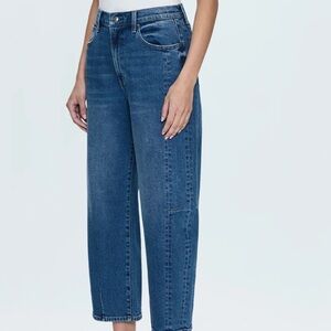 Size 28 Pistola Eli curved barrel jeans in color Augustus